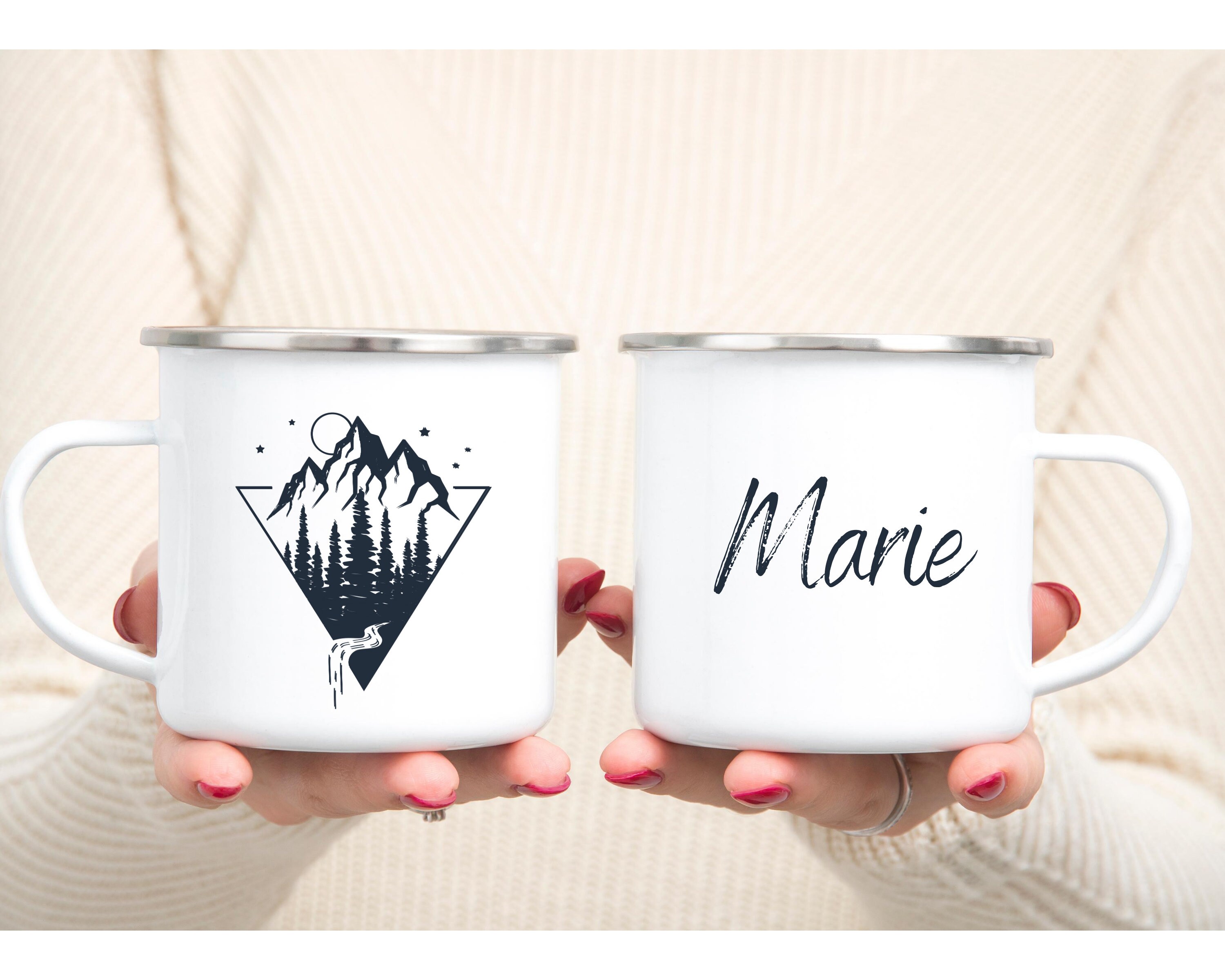 Embrace Your Wild Enamel Mug Custom Options Available Everyday Mug