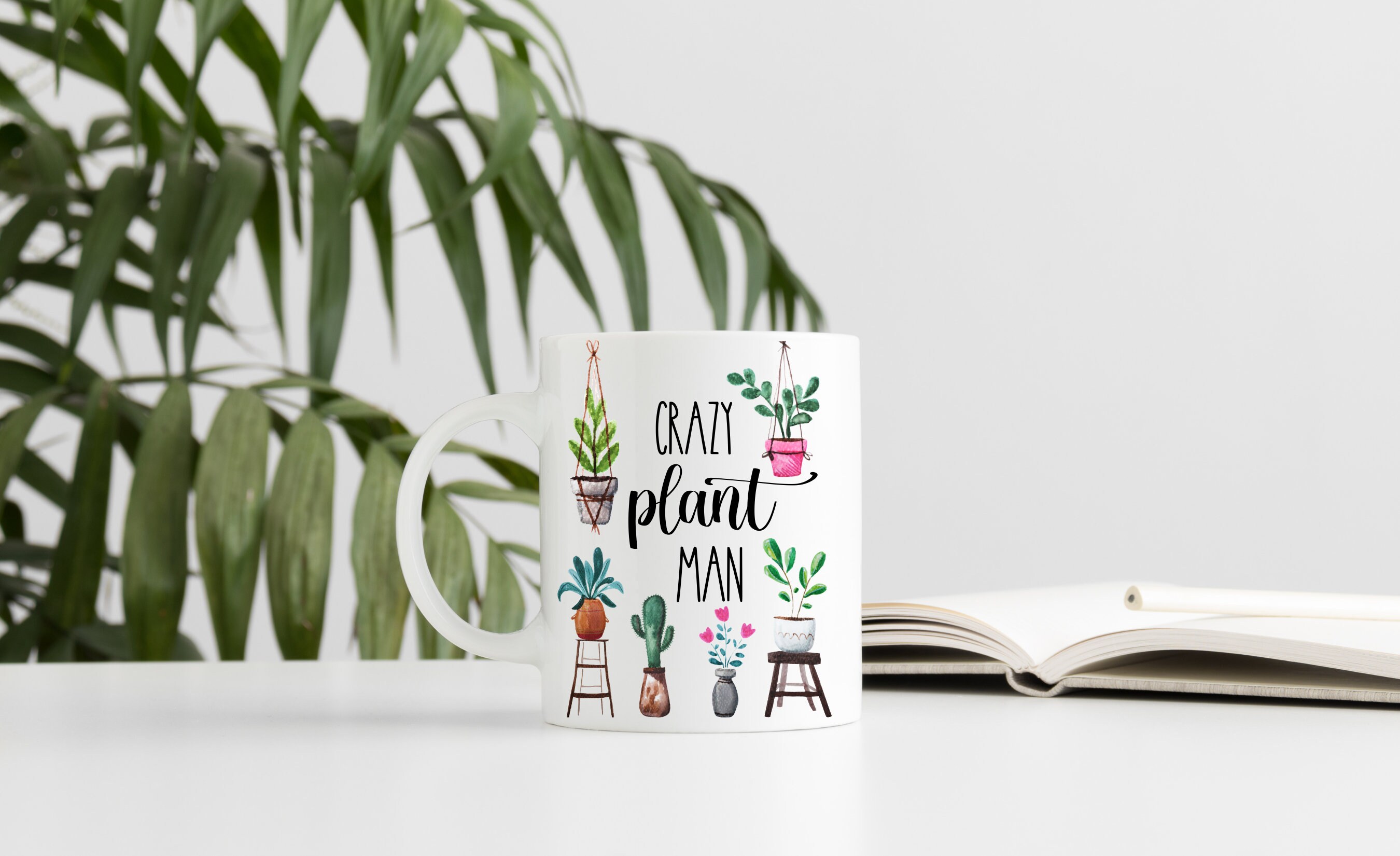 Crazy Plant Man Mug Funny Botanist Gift Plant Lover Coffee Etsy