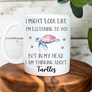 Turtle Mug. Personalised Turtle Gift. Funny Turtle Gifts. Turtle Lover Gift. Funny Mug. Turtle Tea Cup. Gift for Her. Funny Gifts