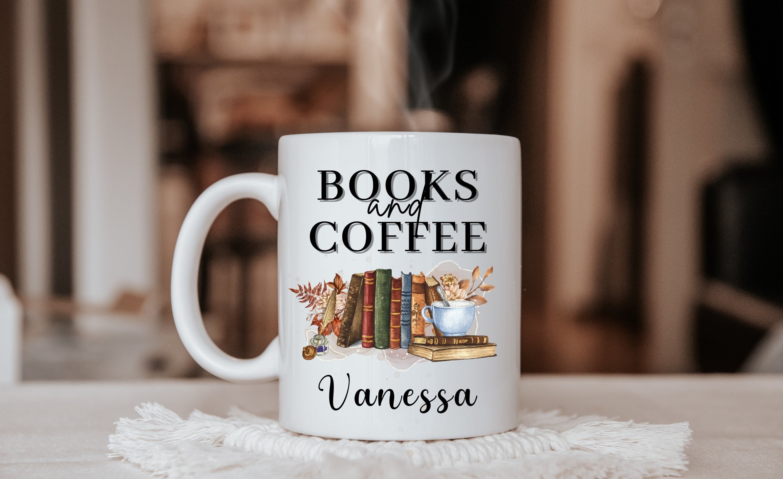 Book Nerd Ceramic Mug, Mugs for Readers, Book Lovers Mug, Bookworm Mug,  Reader Mugs, Gift for Readers, Ceramic Mug 11oz 
