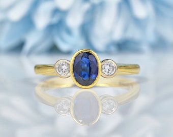 Vintage Sapphire Ring | Etsy