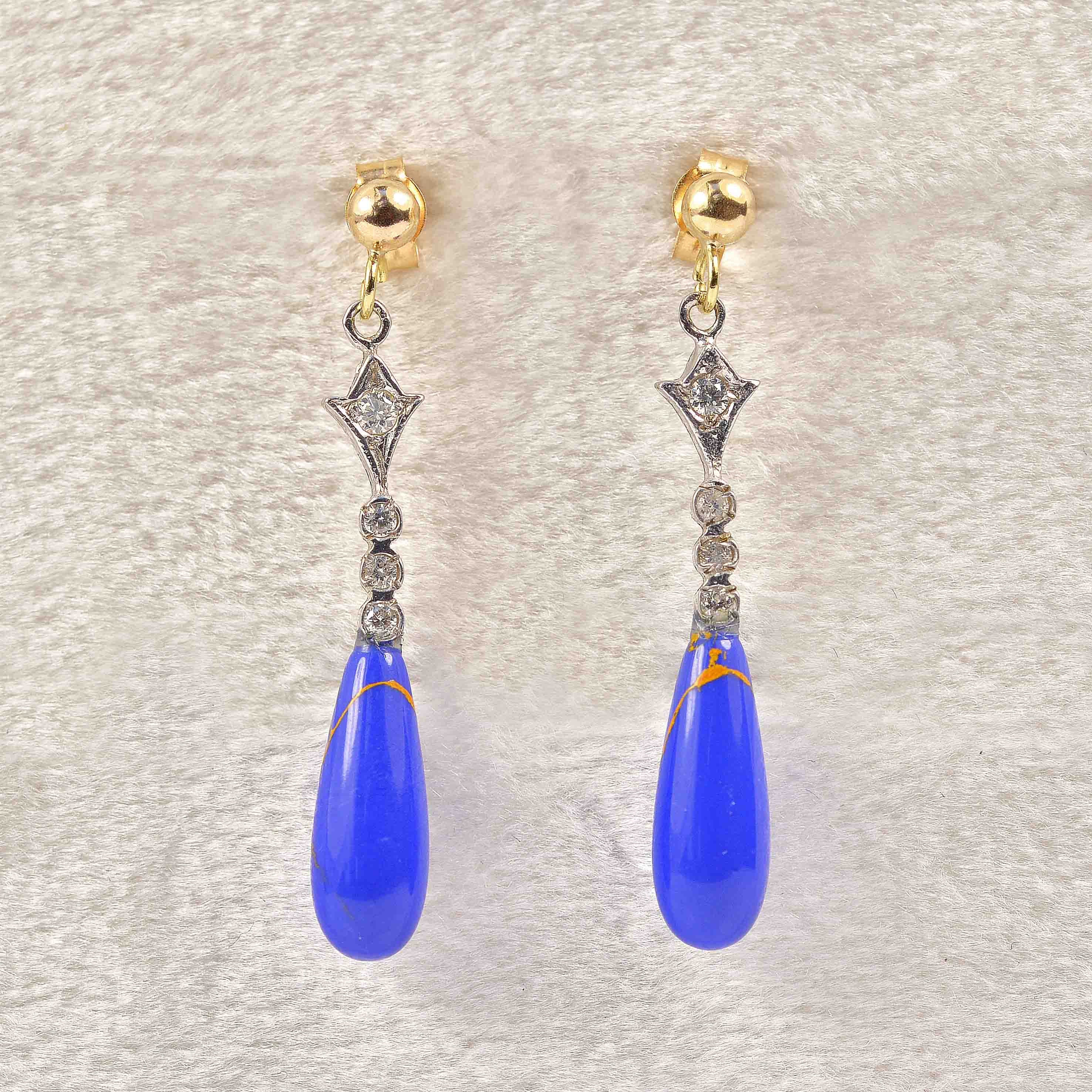 Lapis lazuli shop diamond