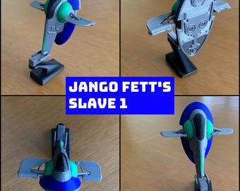 Jango Fett's Slave 1 Starship Car Dashboard Drift Ornament