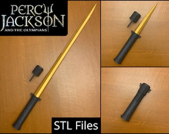 Percy Jackson Riptide Cosplay Sword Pen | EXTENDABLE and RETRACTABLE | 3D Model STL Files