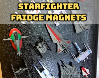 Star Wars Star Wars - Raumjäger - Magneten für Kühlschrank, Tür, Schließfach - 24 Schiffe zur Auswahl
