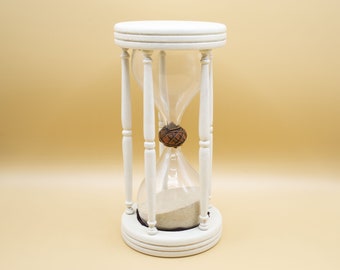 White Hourglass, handmade, ancient method, unique piece, medieval,