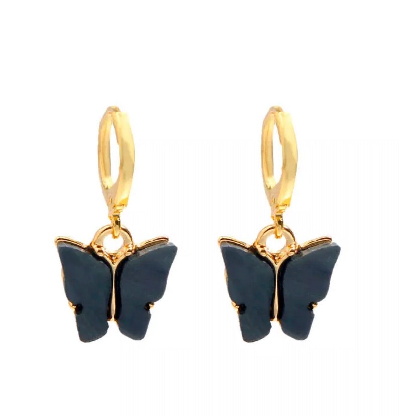 New Fashion Women Butterfly Drop Earrings Animal Sweet Colorful Acrylic Earrings 2020 Statement Girls Party Jewelry.