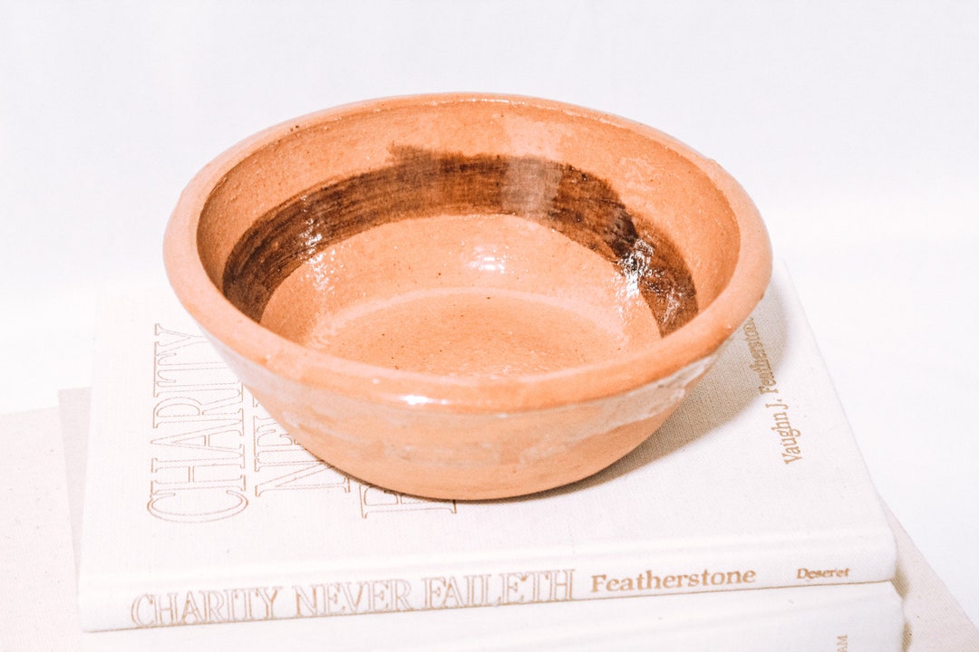 Vintage Handmade Clay Pottery Bowl Accent Vessel Catch All Trinket Tray