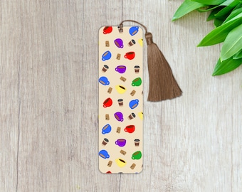 Coffee Lover Bookmark with Tassel, Coffee Drinker Gifts, Book-lovers Gift, Gift for Readers, Bookish Accessories, Booktoker, Book Club Gifts