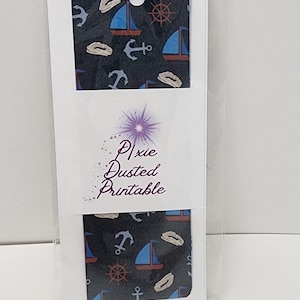 Nautical Laminated Double Sided Bookmark, Ocean Lover, Sailboat, , Gifts for Book Lovers, Gifts for Readers, Bookish Accessories