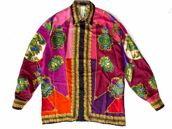 1990s Gianni Versace Istante Silk Shirt