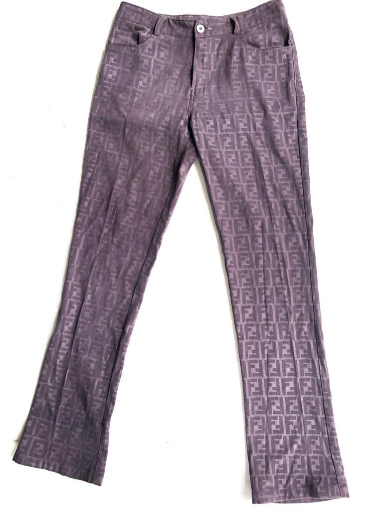 Vintage Fendi Zucca Pants - Etsy Australia