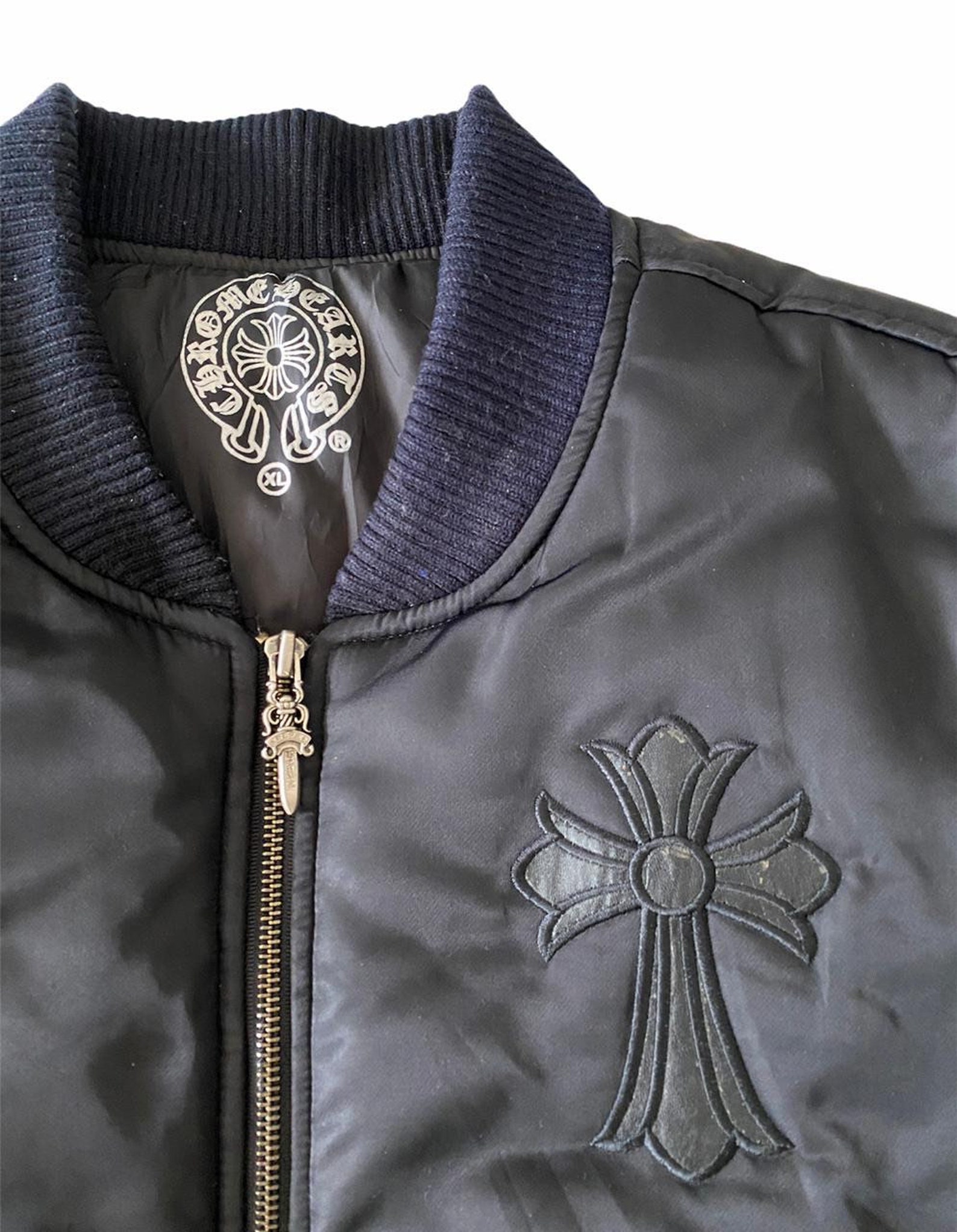 Vintage Chrome Hearts Bomber Jacket Etsy