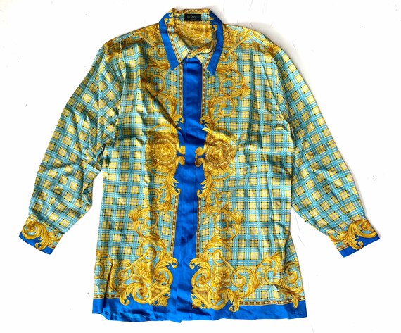 1990s Gianni Versace Istante Silk Shirt
