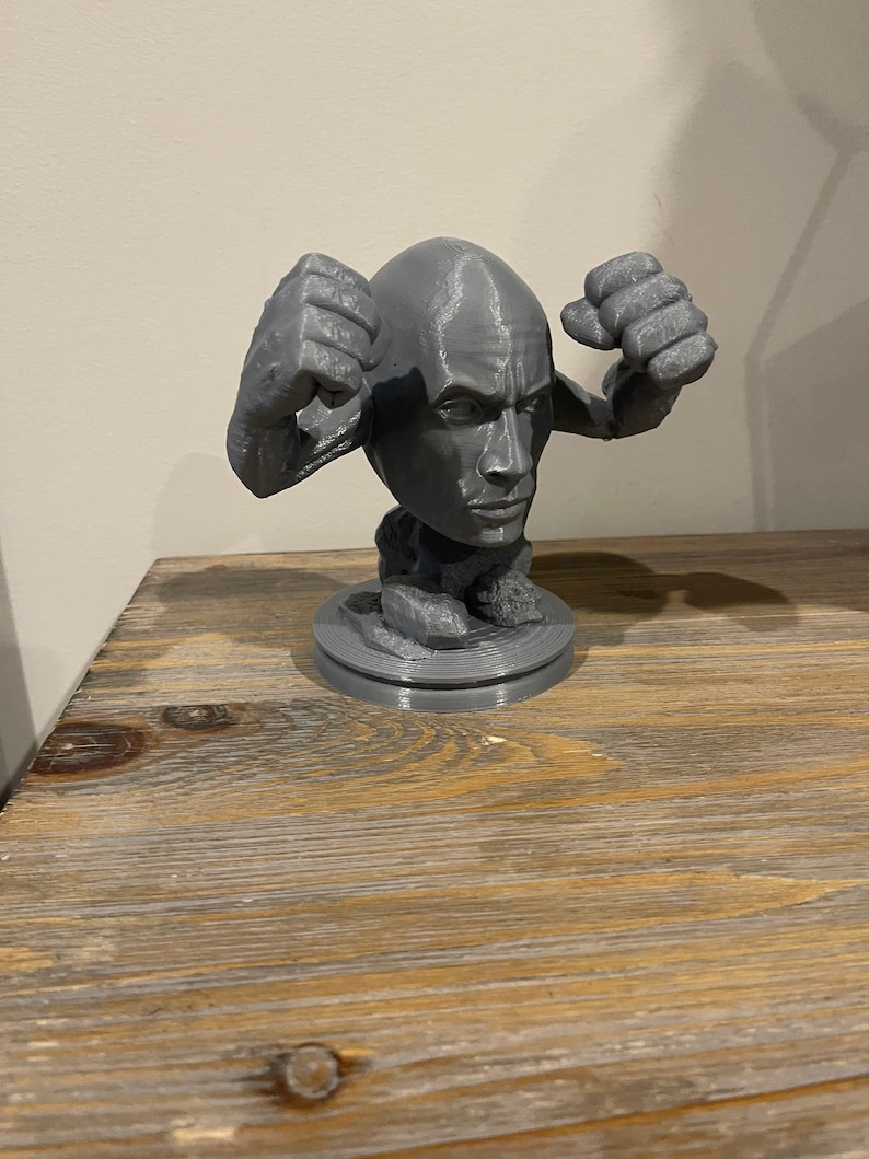 The Rock Pokémon Statues Pokemon 3D Printed Decoration Etsy Ireland