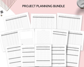 Work from Home Kit, Project Planner Printable, Project Planner, Productivity, Project Management, Project Tracker, Work Planner Project Plan