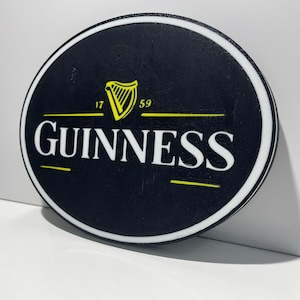 Perfectly Flawed - Guinness 1759 Light Box for Home Bar, Man Cave or Office Decor, Irish Pub Decor, Irish Home Bar