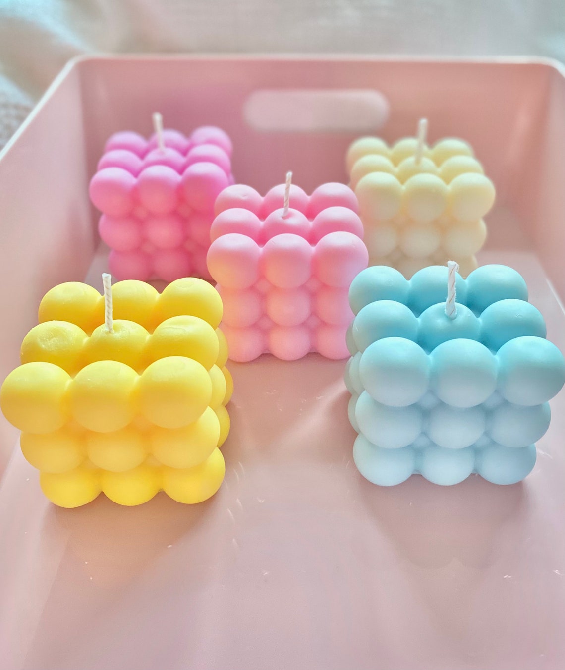 Bubble Candles Home Decor Scented Candles Dreamy Aromas Etsy