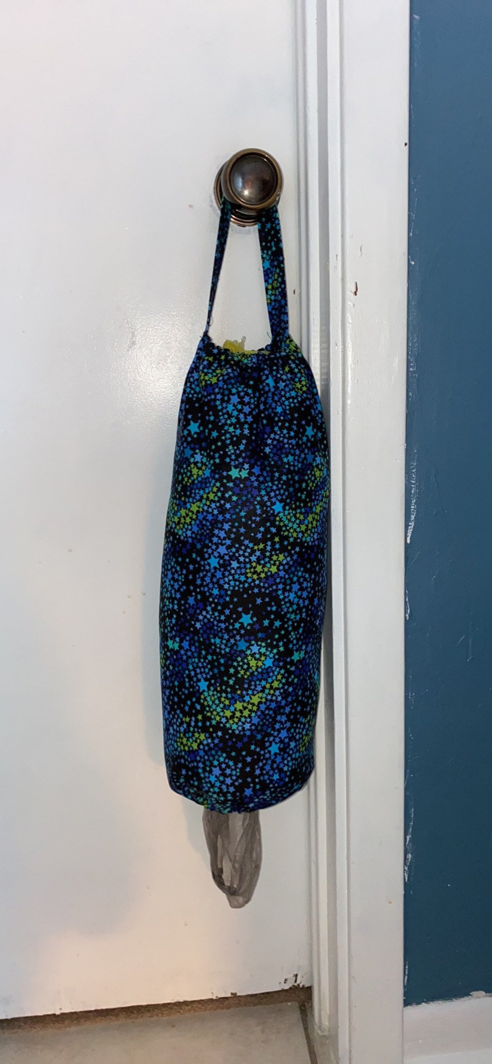 Cloth Plastic bag holder grocery bag storage hanger Etsy