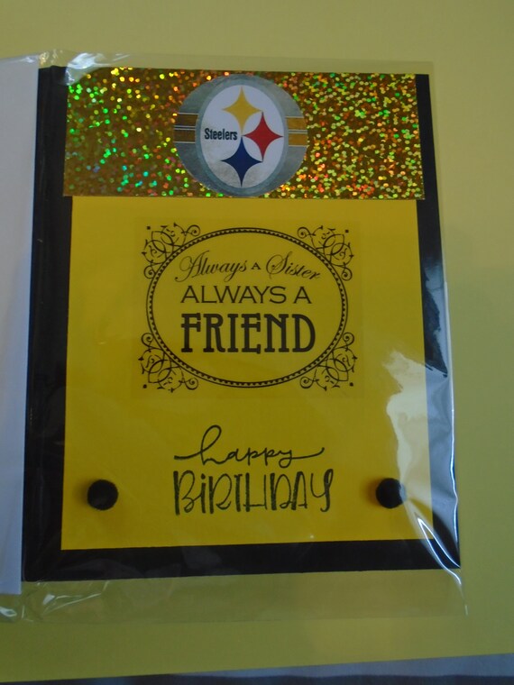 Pittsburgh Steelers Handmade Sister Birthday Card - Etsy