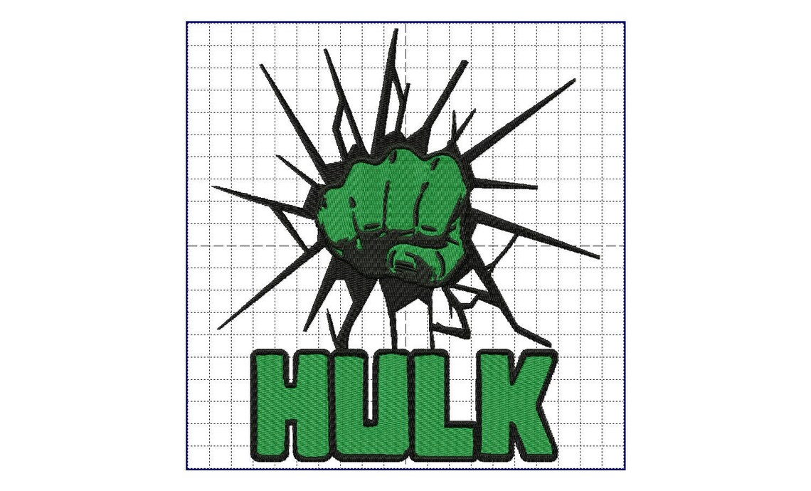 Hulk marvel embroidery design girl embroidery boy embroidery  etsy