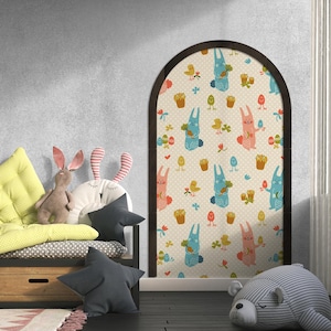 Wooden arch for wall decal, Nursery arch wall decal, Wood arch frame, Wall arch molding, Furniture molding, Kids room wall decor rustic