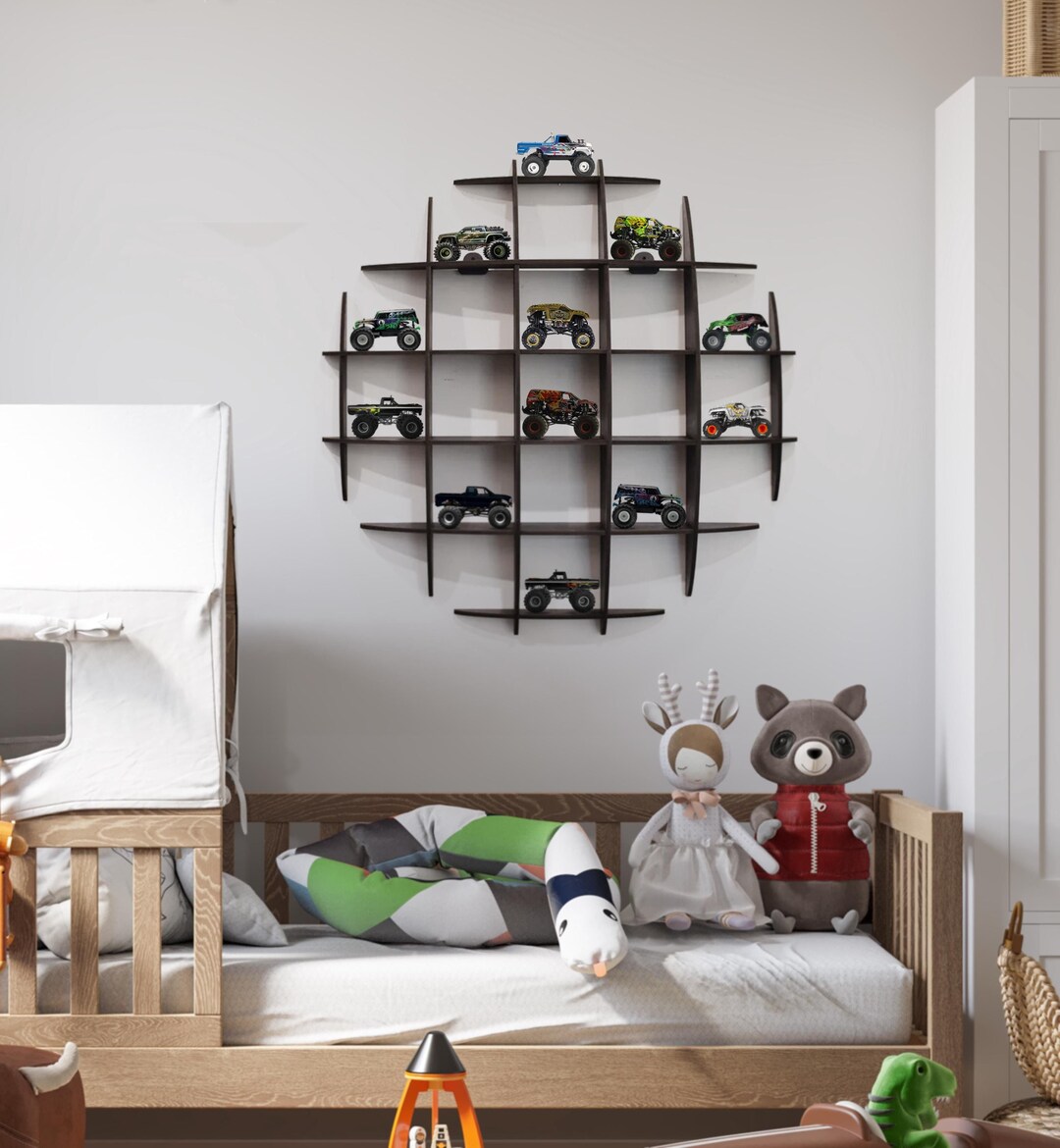 Monster Truck Display Shelf, Monster Truck Storage Garage, Monster