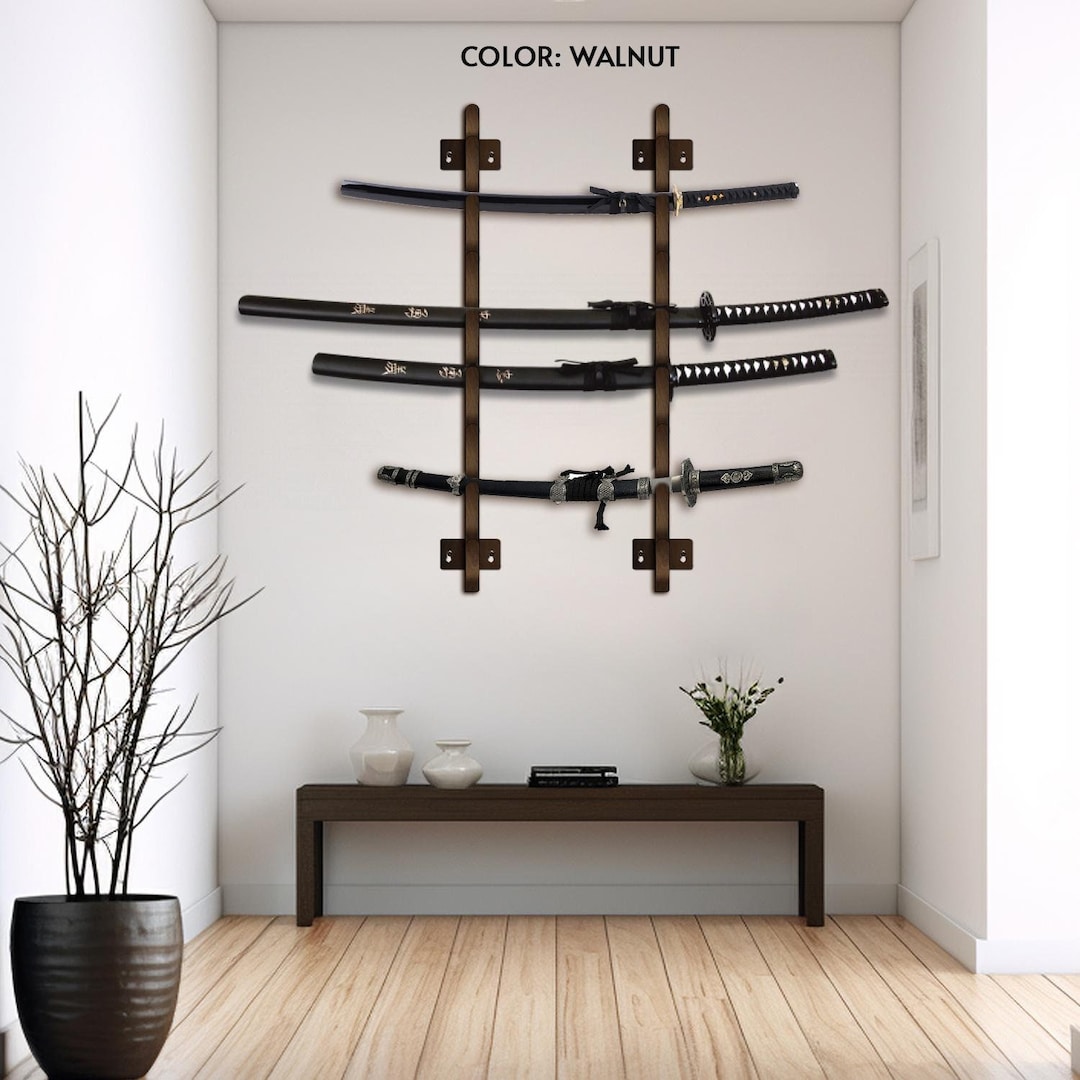 黒刀　秋水　木製スタンド付き 楽天市場】【送料無料】 刀掛け 日本刀 模造刀 木刀 剣置スタンド 一本