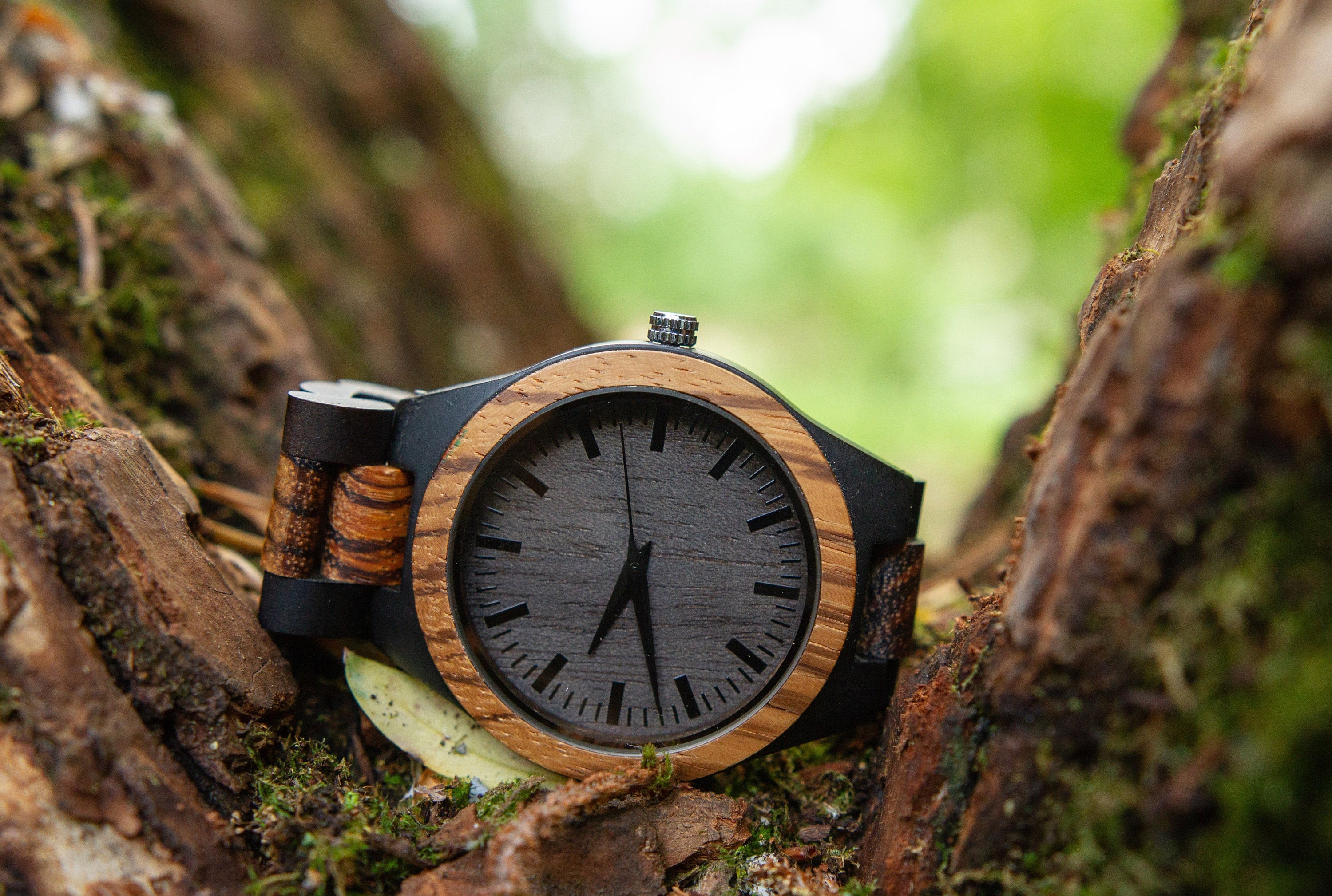 Mens wooden watch cheap