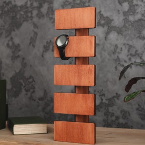 Watch display stand, Watch storage wall, Wood watch holder, Watch hanger, Watch wall display,Watch rack,Watch organizer,Watch holder for men