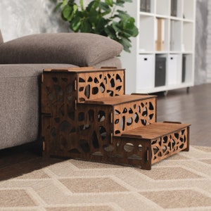 Wooden dog steps, Pet steps for dogs, Dog stairs for bed, Dog steps for sofa,Pet steps wood, Pet stairs, Cat steps,  Dog steps for couch