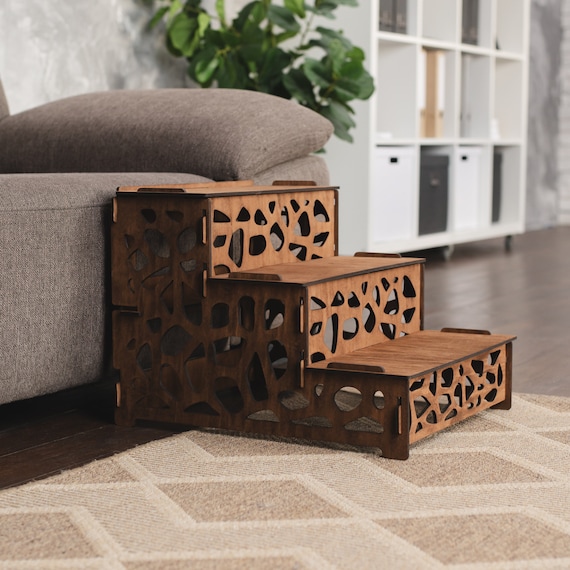 Dog Stairs for Tall Bed Wooden Dog Steps Dog Steps for Couch Dog Steps for Large Dogs Dog Ramp for High Bed Pet Steps Wood Pet Stairs Etsy