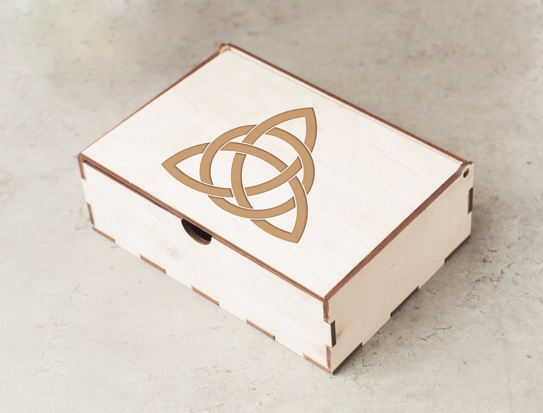 Celtic Wood Boxceltic Jewelry Boxwooden Box With Lid for Etsy