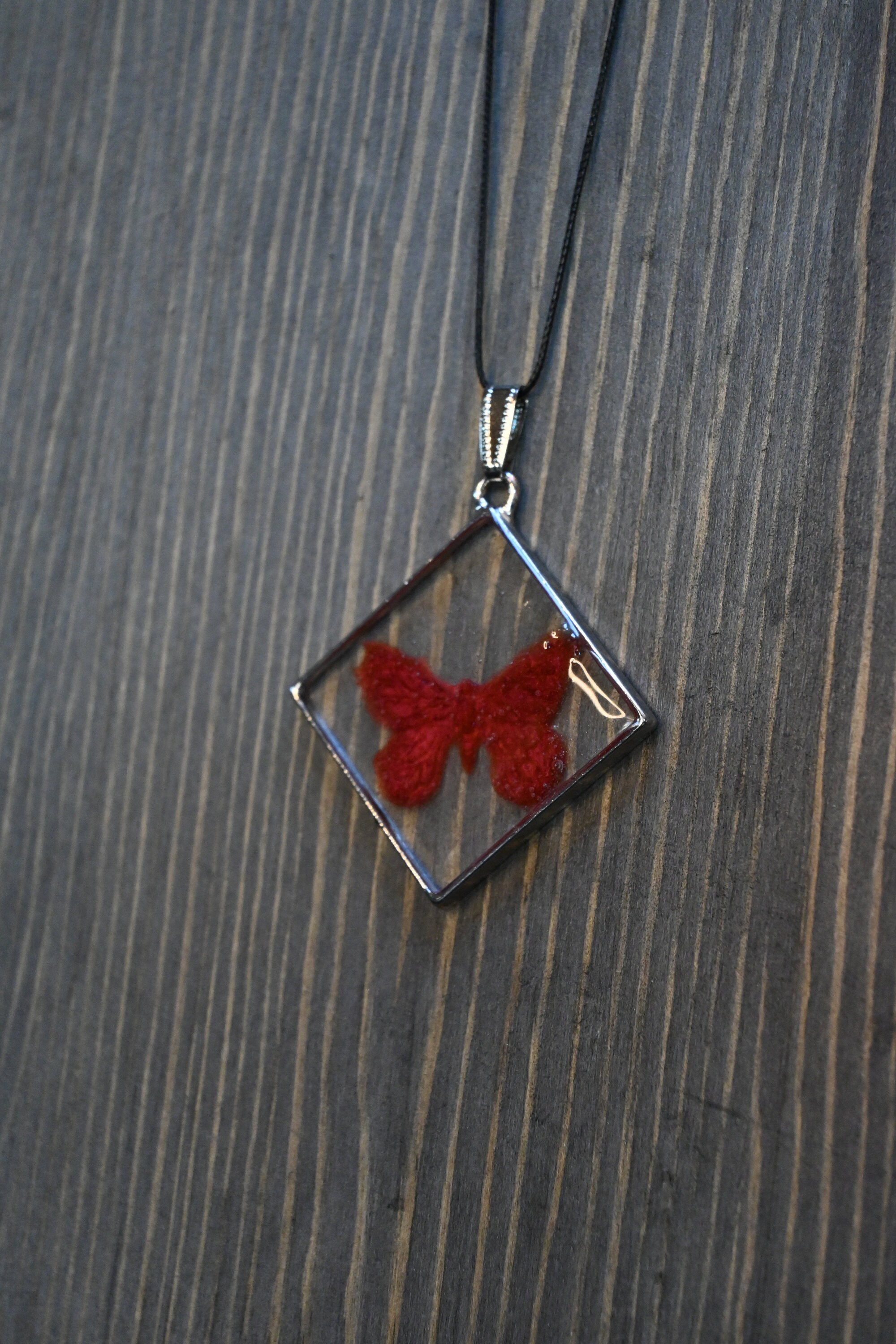 Butterfly NecklaceRed Butterfly PendantButterfly Pendant Etsy