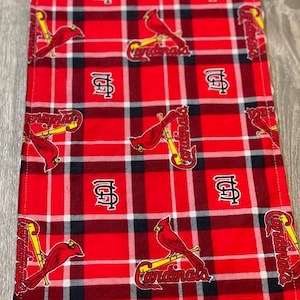 St Louis Cardinals Baby Burp Cloth, Minky fleece and super snuggle flannel, gender neutral