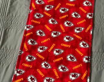 Kansas City Chiefs Baby Spucktuch, Minky Fleece und super snuggle flanell, geschlechtsneutral