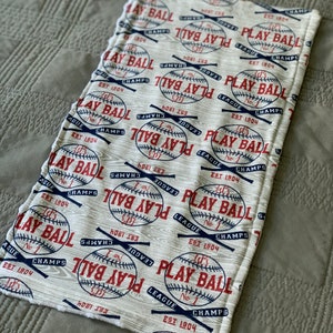 Chicago White Sox Baby Spucktuch, Minky Fleece und super kuscheliger Flanell, geschlechtsneutral Bild 4