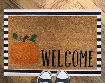 Pumpkin Welcome Mat