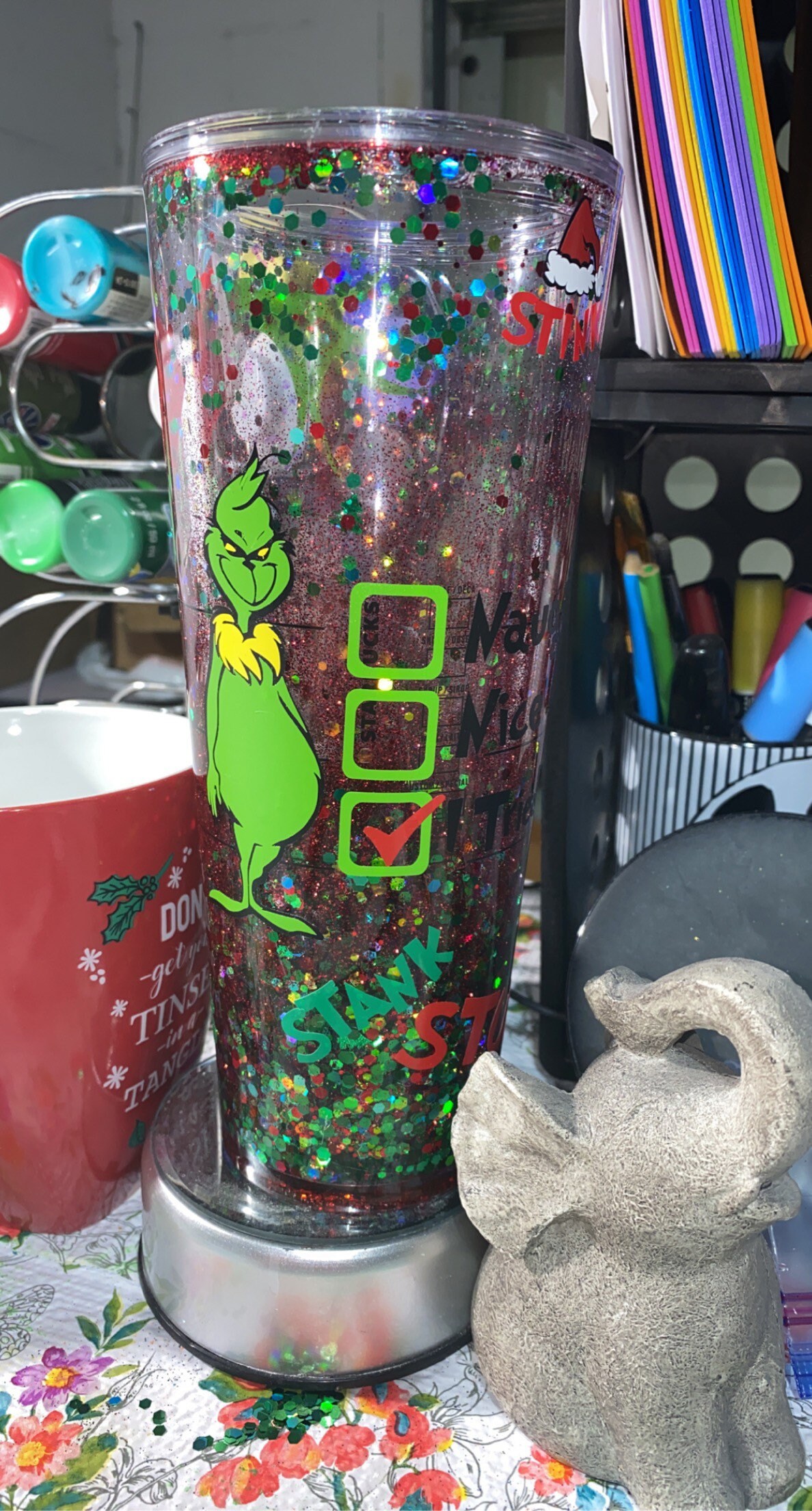 Grinch Snow Globe - Etsy Australia