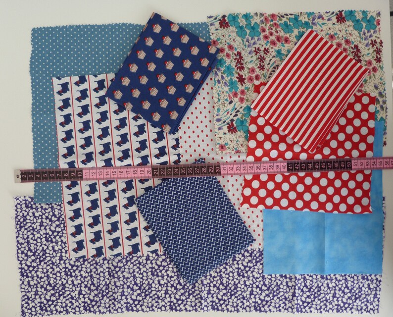 Fabric Kit Slow Sewing/Slow Stitching/Applique/Card Etsy