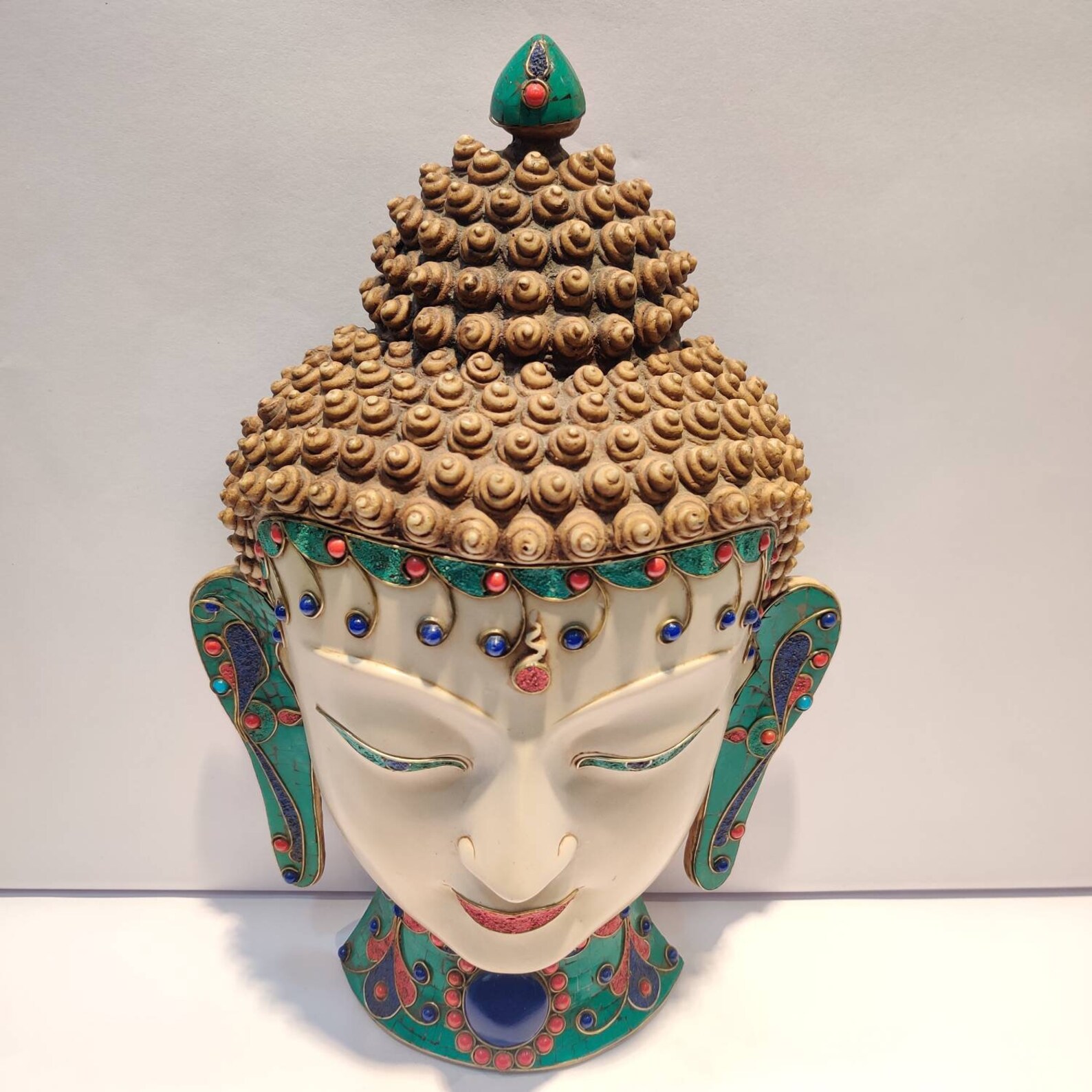 Buddha face mask hanging 14inch Mask Hanging Decorative Etsy