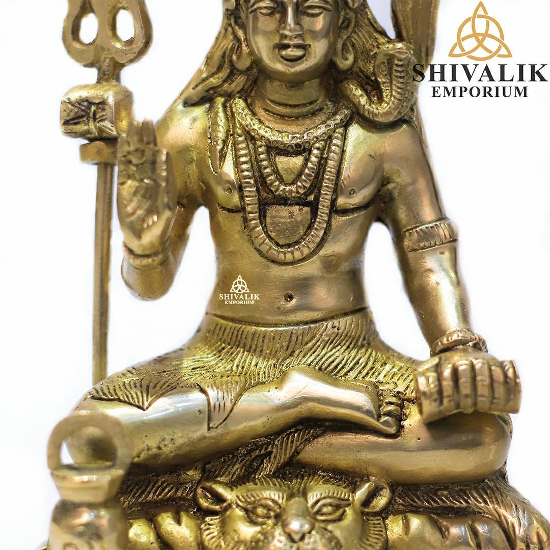 Small Shiv Brass Lord Shiva Statue, 7inch, Small Shiva Statue, Dancing Shiva ...