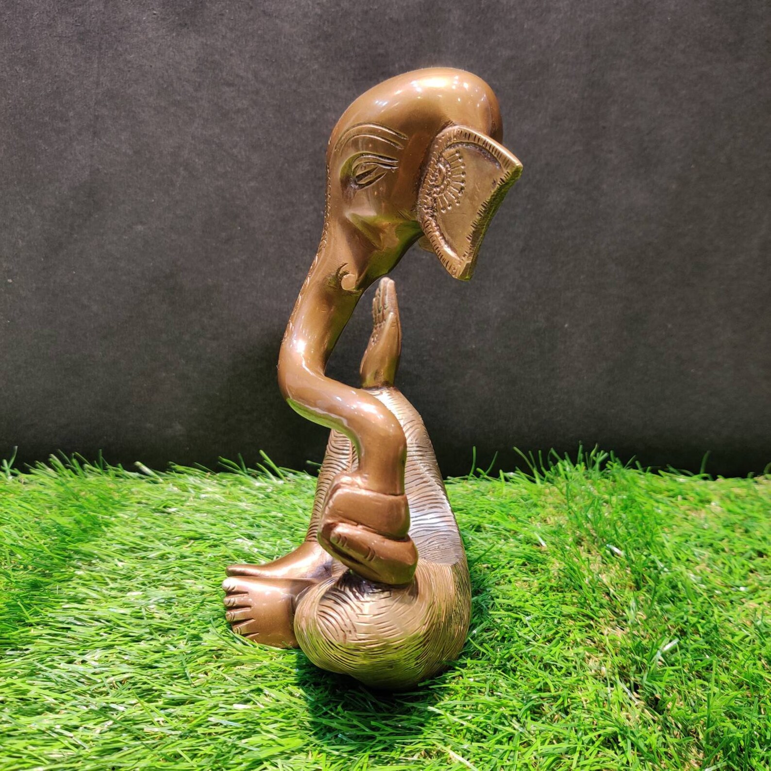 Brass Abstract GANESHA Statue 8inch Modern Art Handmade Etsy