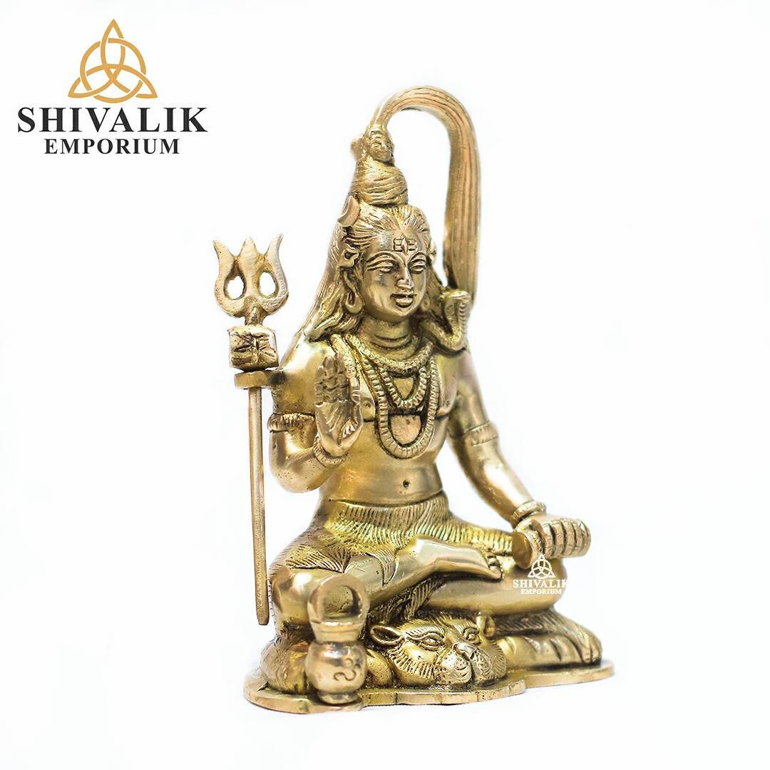 Small Shiv Brass Lord Shiva Statue, 7inch, Small Shiva Statue, Dancing Shiva ...