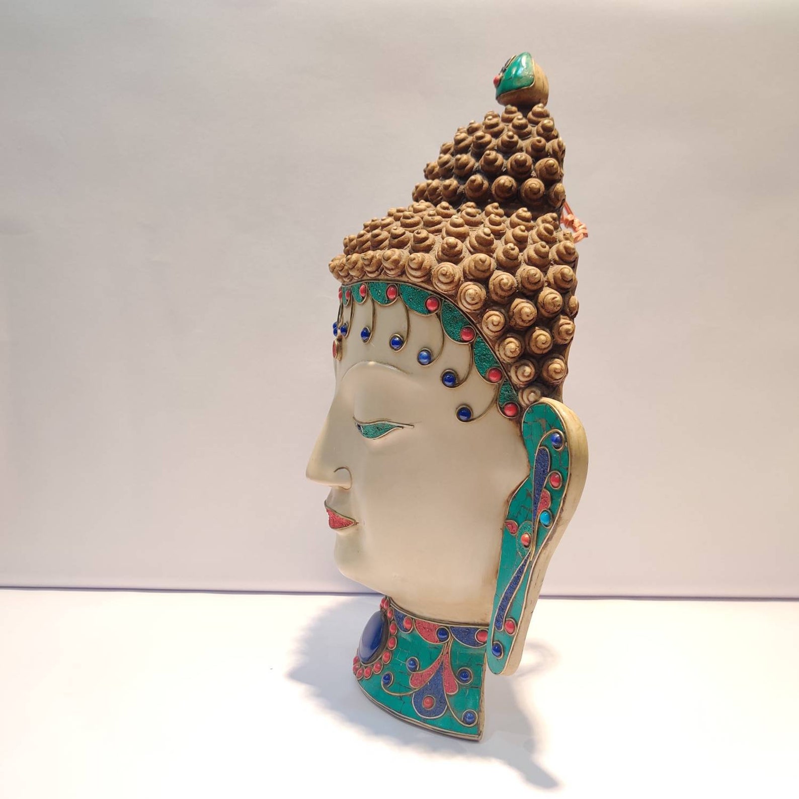 Buddha face mask hanging 14inch Mask Hanging Decorative Etsy