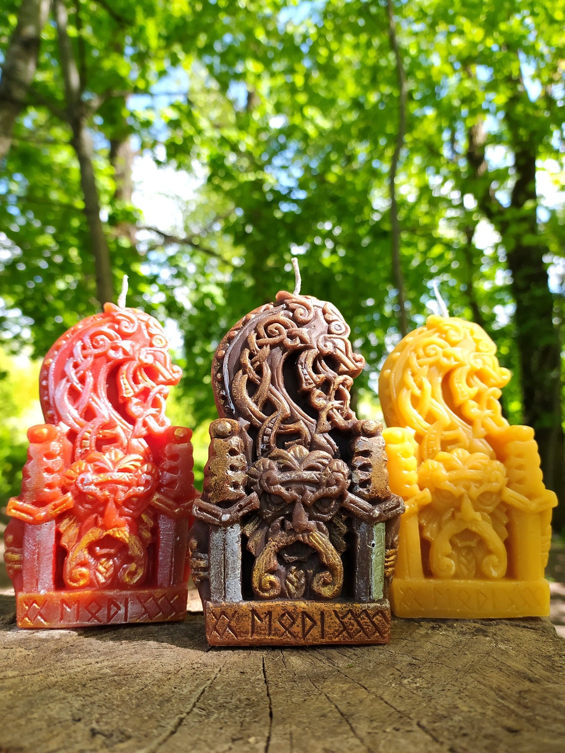 Candle Modi Norse gods Viking gift Witchcraft candle Etsy