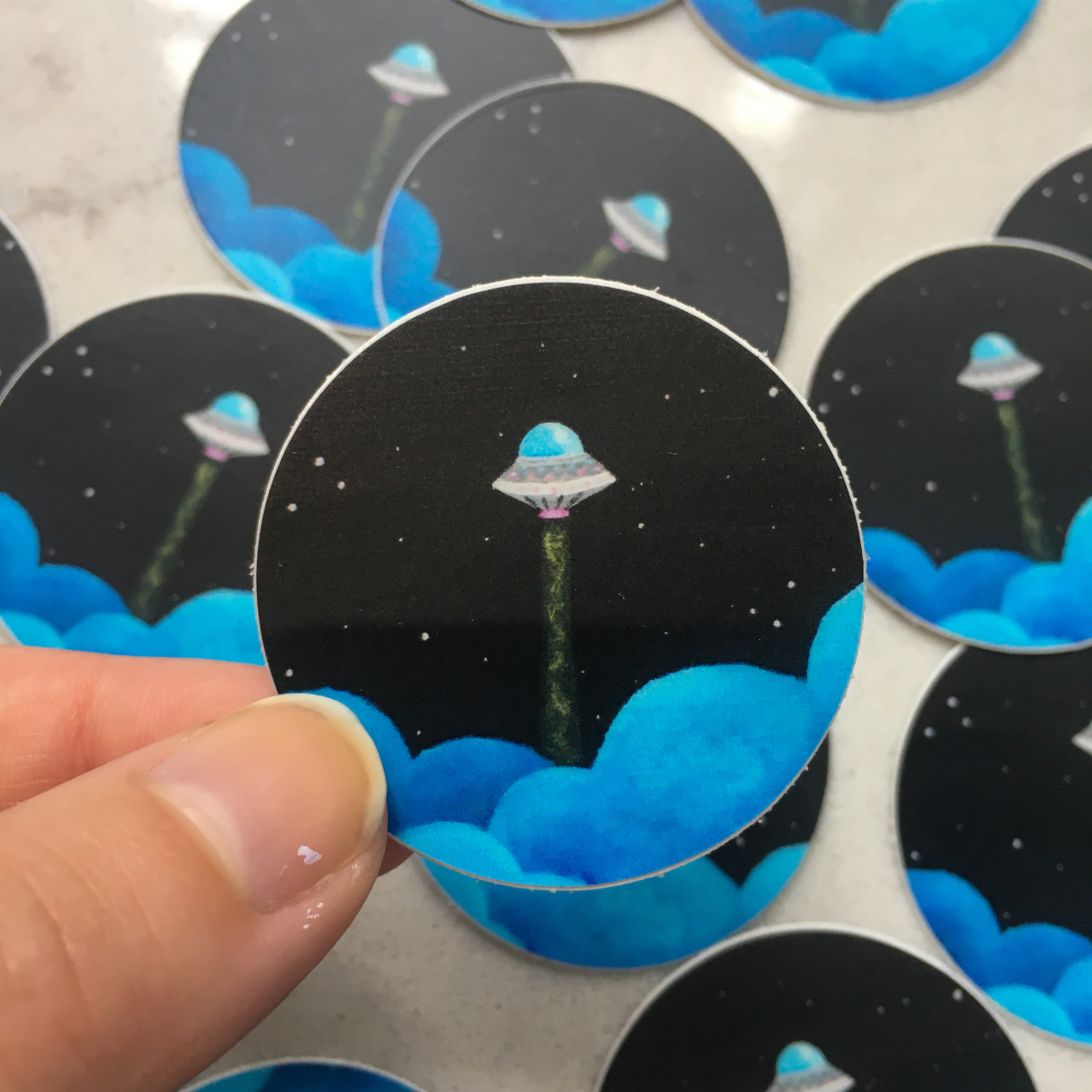 3 pc Sticker Pack Round Stickers Cute Vinyl Decal Etsy