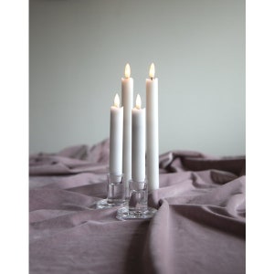 LED white candlesticks - 2 pieces