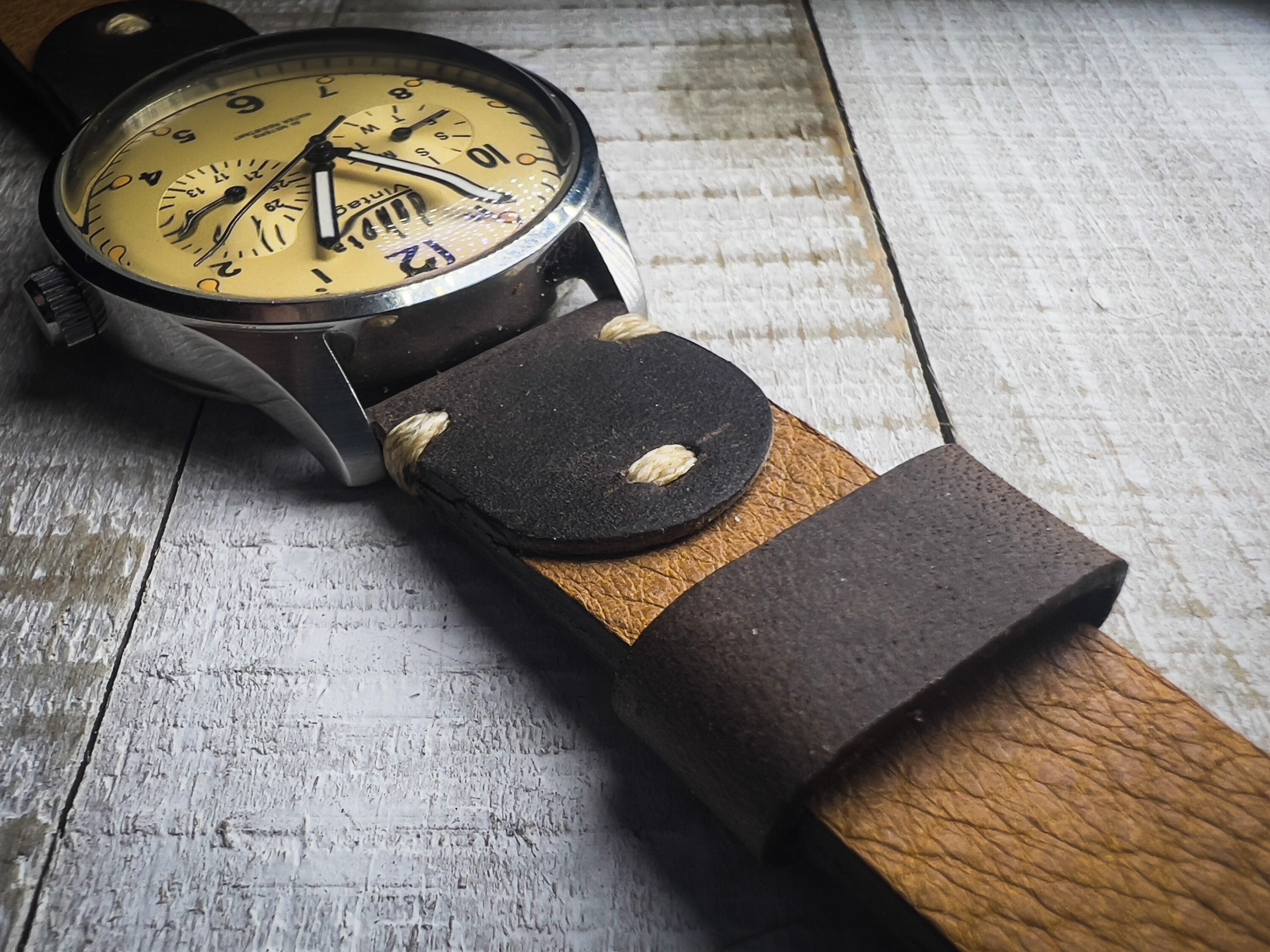 The Duke Handcrafted Custom Leather Watch Strap Leather Watch Band Etsy