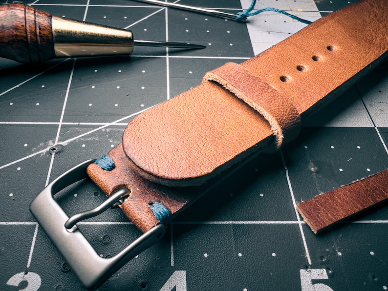 The Jameson Handcrafted Custom Leather Watch Strap Leather Etsy